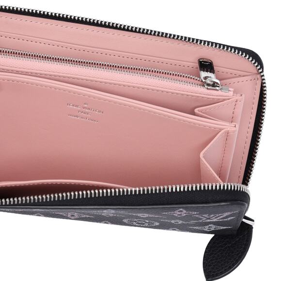 Louis Vuitton Monogram Mahina Flight Mode Zippy NM Wallet Black - Picture 4 of 6